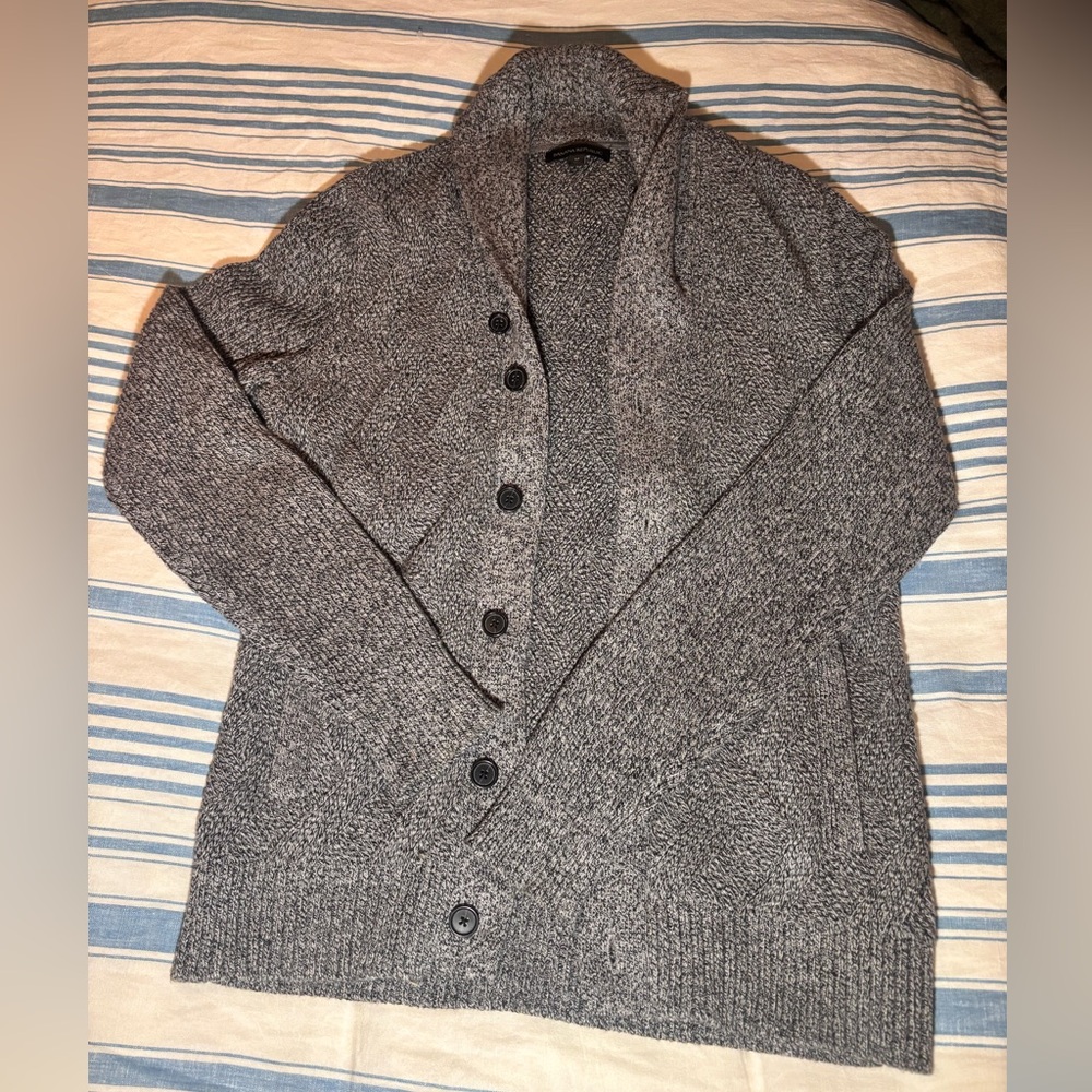 Mens Gray Knit Sweater